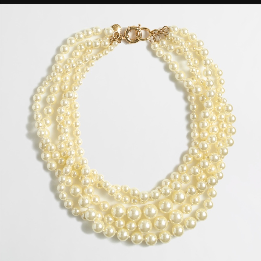 J crew faux pearl necklace